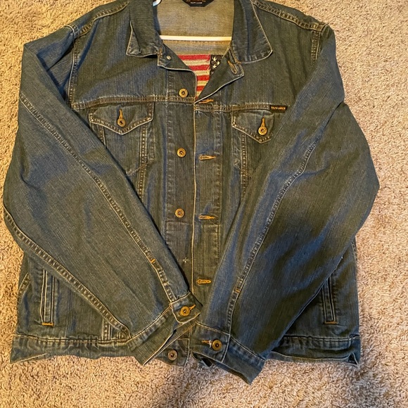 Polo Ralph Lauren Men's Jean Jacket American Flag - Picture 3 of 7